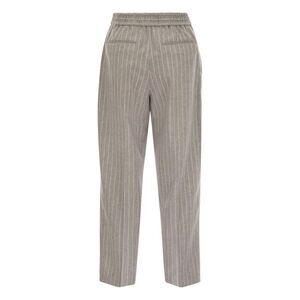 PT01 Women's Pinstripe Tailored Trousers Women GREY Pants